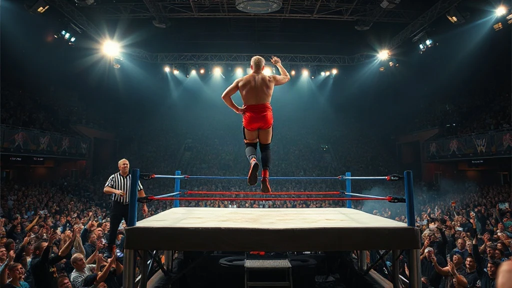 Wrestling SmackDown results recap with a dramatic in-ring moment under arena lights
